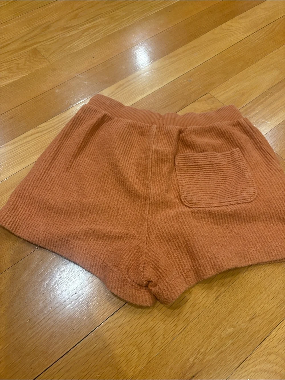 aerie Ribbed Drawstring Shorts - Burnt Orange